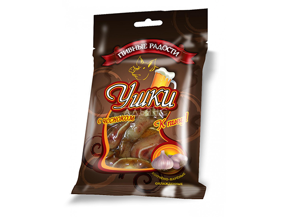 Уши свиные с чесноком "Пивные радости" (100гр) в Альметьевске