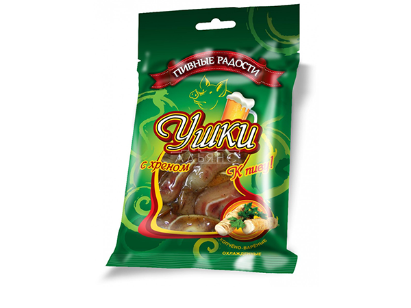 Уши свиные с хреном "Пивные радости" (100гр) в Альметьевске