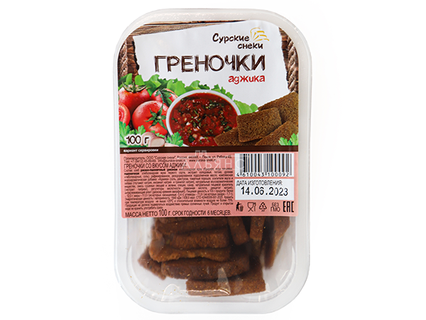 Сурские гренки с Аджикой (100 гр) в Альметьевске